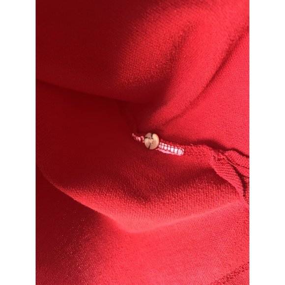 Eat N‎ Park Restaurants Embroidered Smiley Cookie Red Golf Polo Shirt Medium - Picture 4 of 6